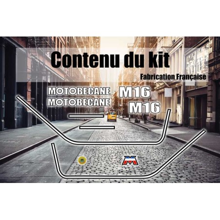 Kit autocollants mobylette Motobecane M16 – stickers d’origine, fabrication française