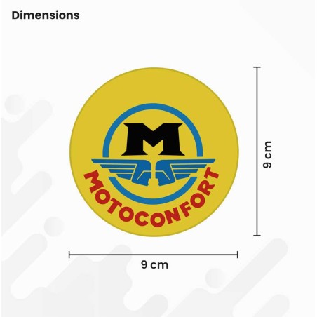Sticker pub Motoconfort Motobécane (Réédition conforme) - Fabrication française