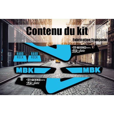 Autocollants Motobécane Hard Rock 1990 bleu